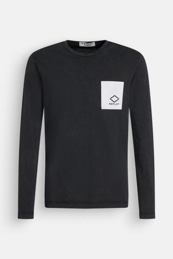REPLAY Longsleeve anthrazit