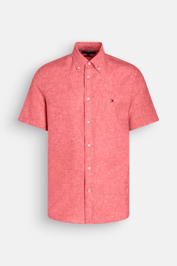 TOMMY HILFIGER Kurzarmhemd orange