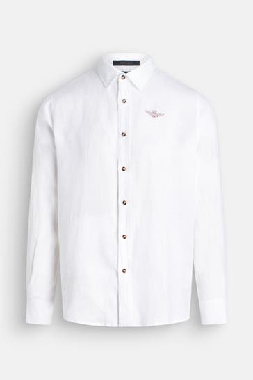 AERONAUTICA MILITARE Leinen-Hemd Regular Fit