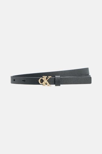 CALVIN KLEIN Ledergürtel schwarz