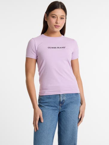GUESS T-Shirt lavendel