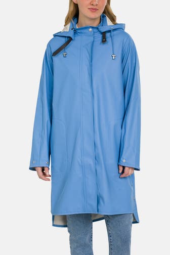 ILSE JACOBSEN Regenmantel himmelblau