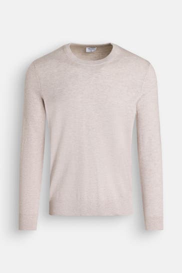 FILIPPA K Wollmix-Strickpullover hellbraun meliert