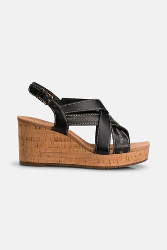 CLARKS Wedges 'Sabina Sling' schwarz