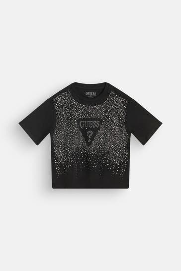 GUESS T-Shirt schwarz