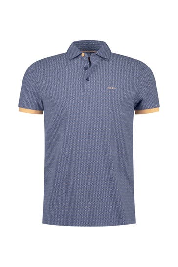 NEW ZEALAND AUCKLAND Polo-Shirt gemustert Regular Fit