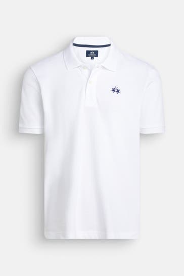 LA MARTINA Polo-Shirt weiß