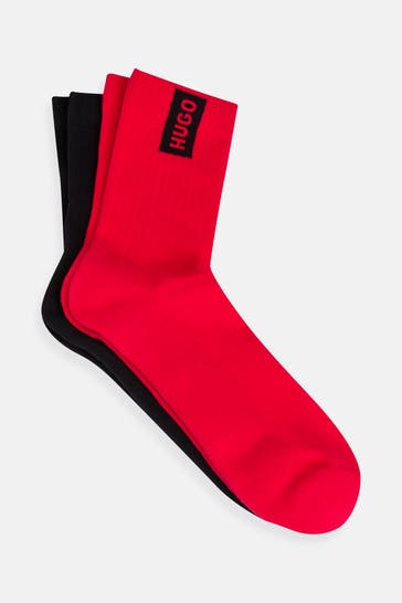HUGO 2er-Pack Socken zweifarbig