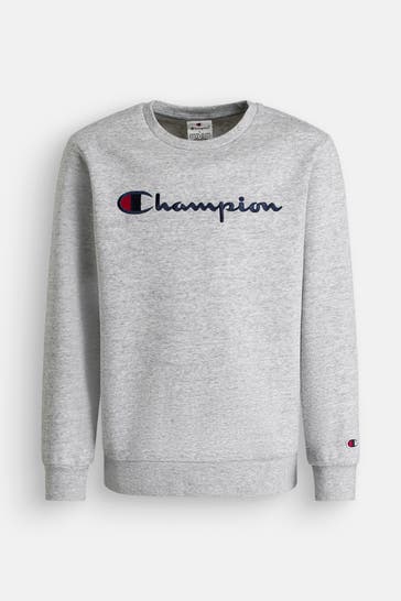 CHAMPION Sweatshirt hellgrau