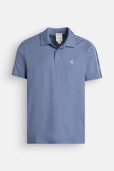 CALVIN KLEIN Polo-Shirt graublau