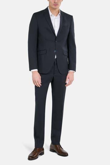 HECHTER Paris Wollmix-Anzug schwarzblau