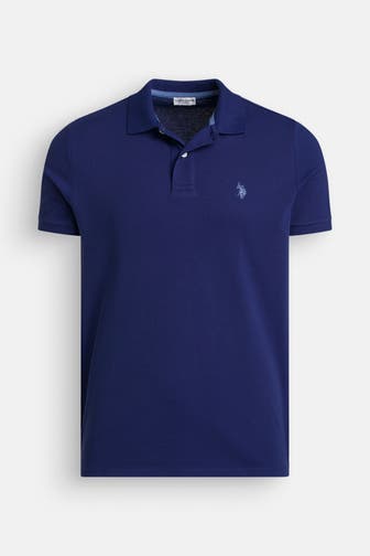 U.S. POLO ASSN. Polo-Shirt 'Card' azurblau