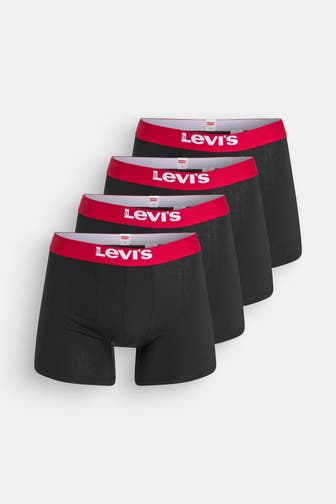 LEVI'S® 4er-Pack Boxer Trunks zweifarbig