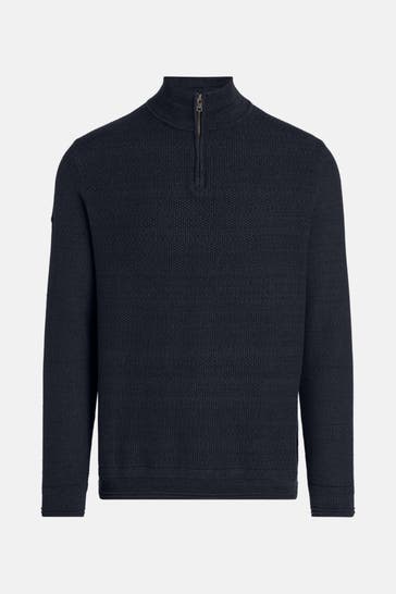 SUPERDRY Strick-Troyer dunkelblau