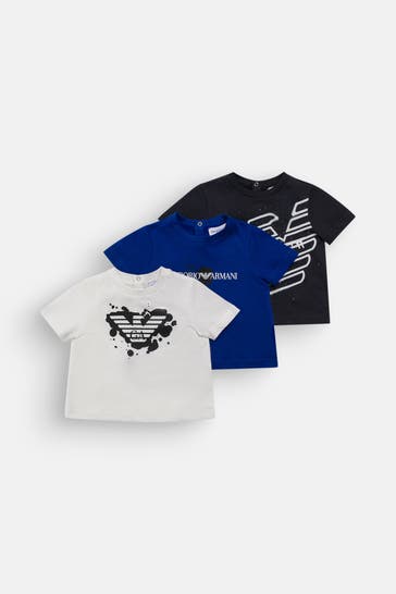 EMPORIO ARMANI 3er-Pack T-Shirts mehrfarbig
