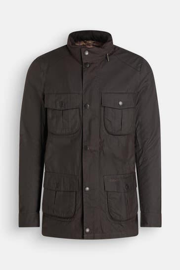 BARBOUR Wachsjacke 'Corbridge' dunkelbraun