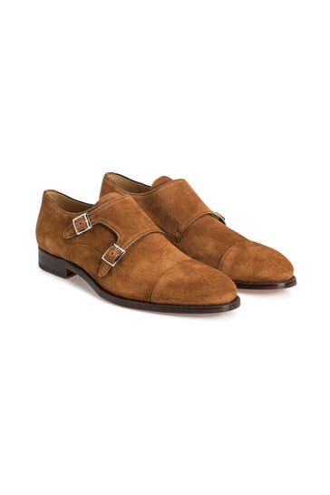 CORDWAINER Monkstraps camel