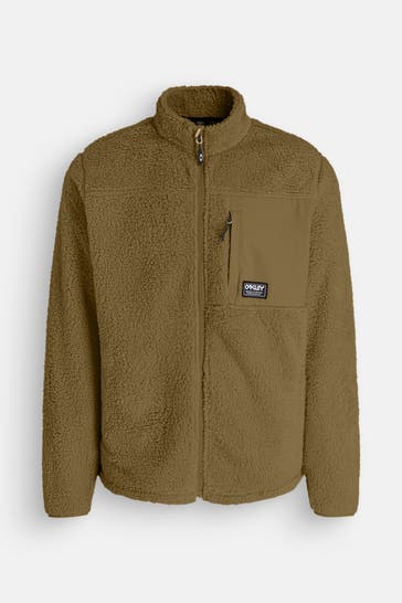 OAKLEY Fleecejacke 'Mountain Fire' khaki