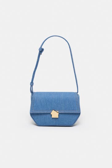 CLOSED Schultertasche blau