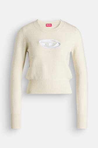 DIESEL Wollmix-Pullover vanille
