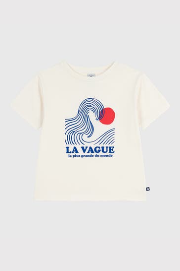 PETIT BATEAU T-Shirt ecru