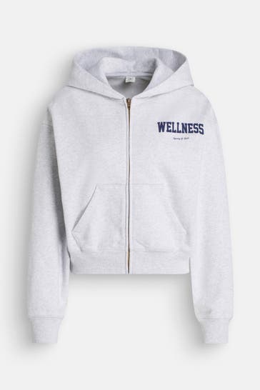 SPORTY & RICH Sweatjacke grau