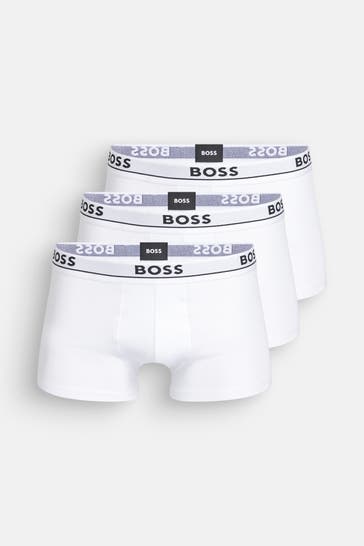 BOSS 3er-Pack Boxer Trunks 'Spirit' weiß