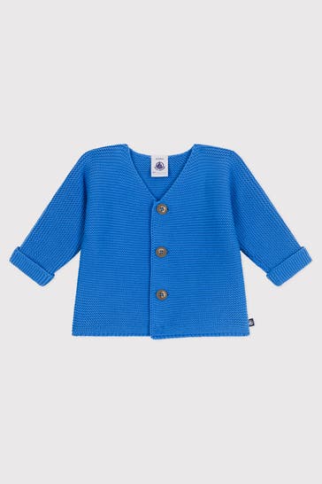 PETIT BATEAU Strickjacke azurblau