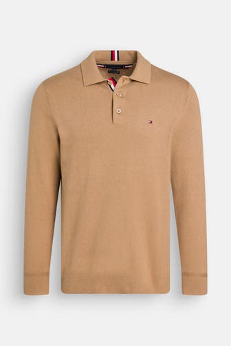 TOMMY HILFIGER Strickpullover hellbraun