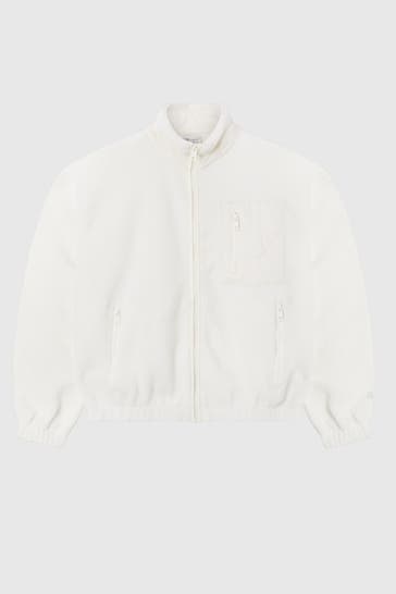 CHAMPION Fleecejacke weiß