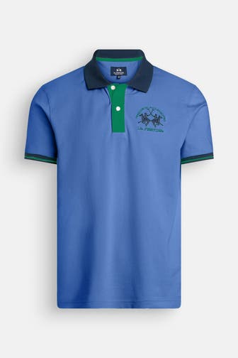 LA MARTINA Polo-Shirt azurblau