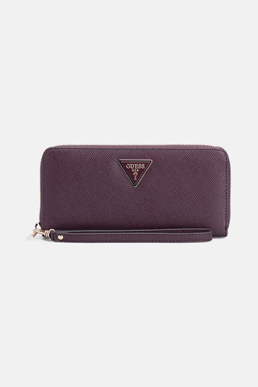 GUESS Geldbörse 'Laurel' aubergine