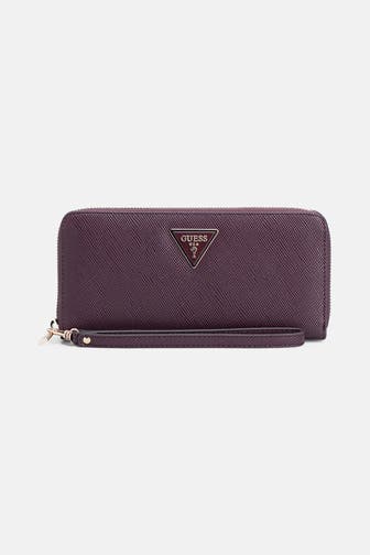GUESS Geldbörse 'Laurel' aubergine