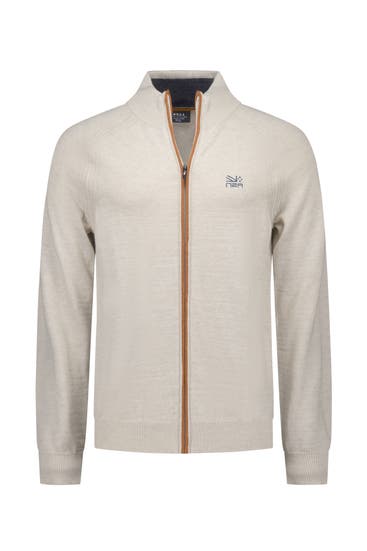 NEW ZEALAND AUCKLAND - Strickjacke beige