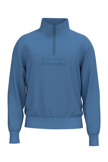 NAPAPIJRI Blue Half-Zip Sweater
