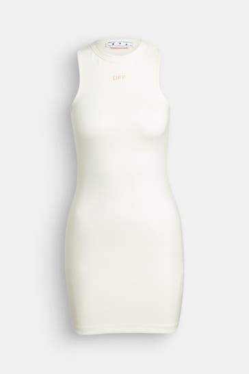 OFF-WHITE Kleid ecru