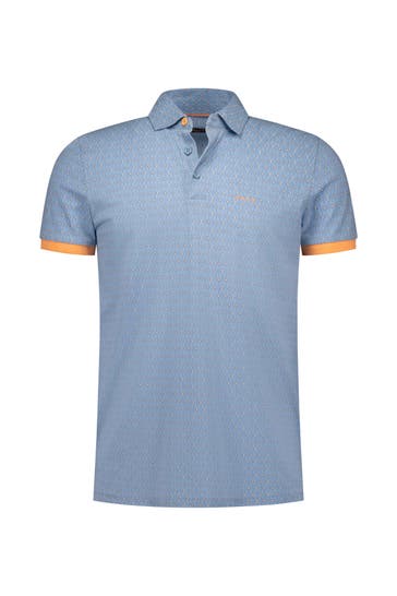 NEW ZEALAND AUCKLAND Polo-Shirt gemustert Regular Fit