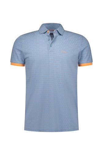 NEW ZEALAND AUCKLAND Polo-Shirt gemustert Regular Fit