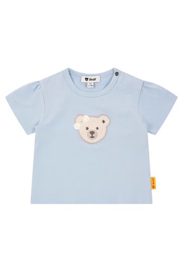 STEIFF T-Shirt taubenblau