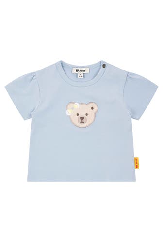 STEIFF T-Shirt taubenblau