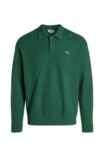 LACOSTE Strickpullover dunkelgrün