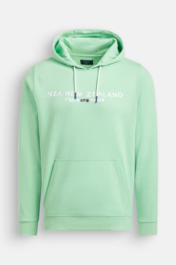 NEW ZEALAND AUCKLAND Hoodie 'Diamond' neongrün