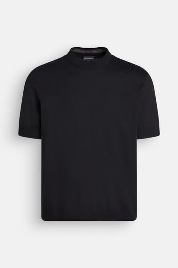 EMPORIO ARMANI - Strickshirt schwarz