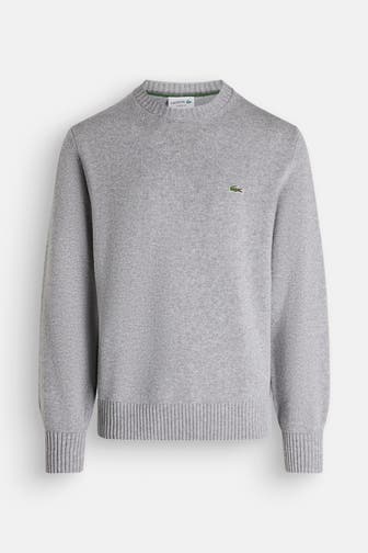 LACOSTE Wollpullover hellgrau