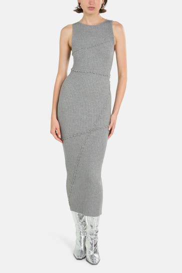 DESIGUAL Strickkleid grau