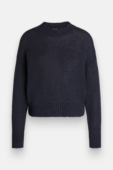 ROBERTO COLLINA Strickpullover nachtblau