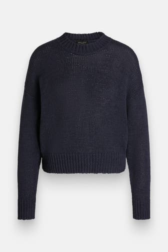 ROBERTO COLLINA Strickpullover nachtblau