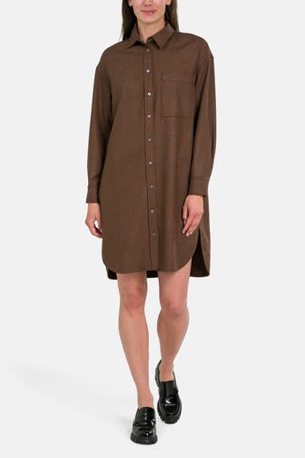 MARC O'POLO Blusenkleid braun