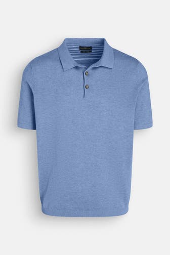 FYNCH-HATTON Strick-Polo hellblau