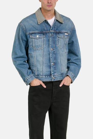 CALVIN KLEIN Jeansjacke mittelblau